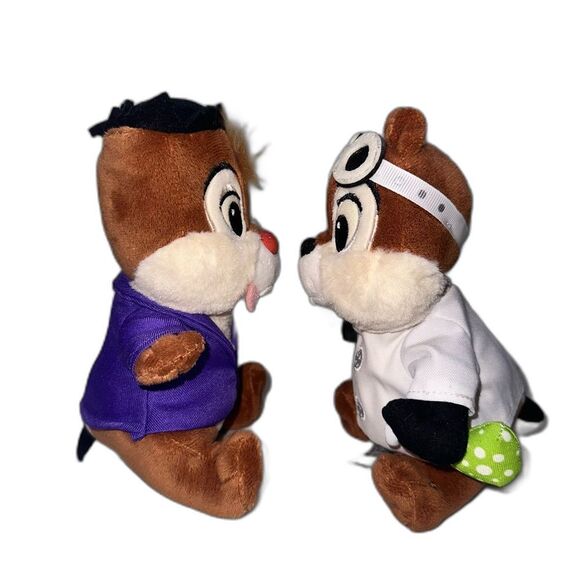 Plush Chip Dale Frankenstein Disneyland RARE Halloween Plush Set - Picture 8 of 9
